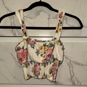 White floral top size small